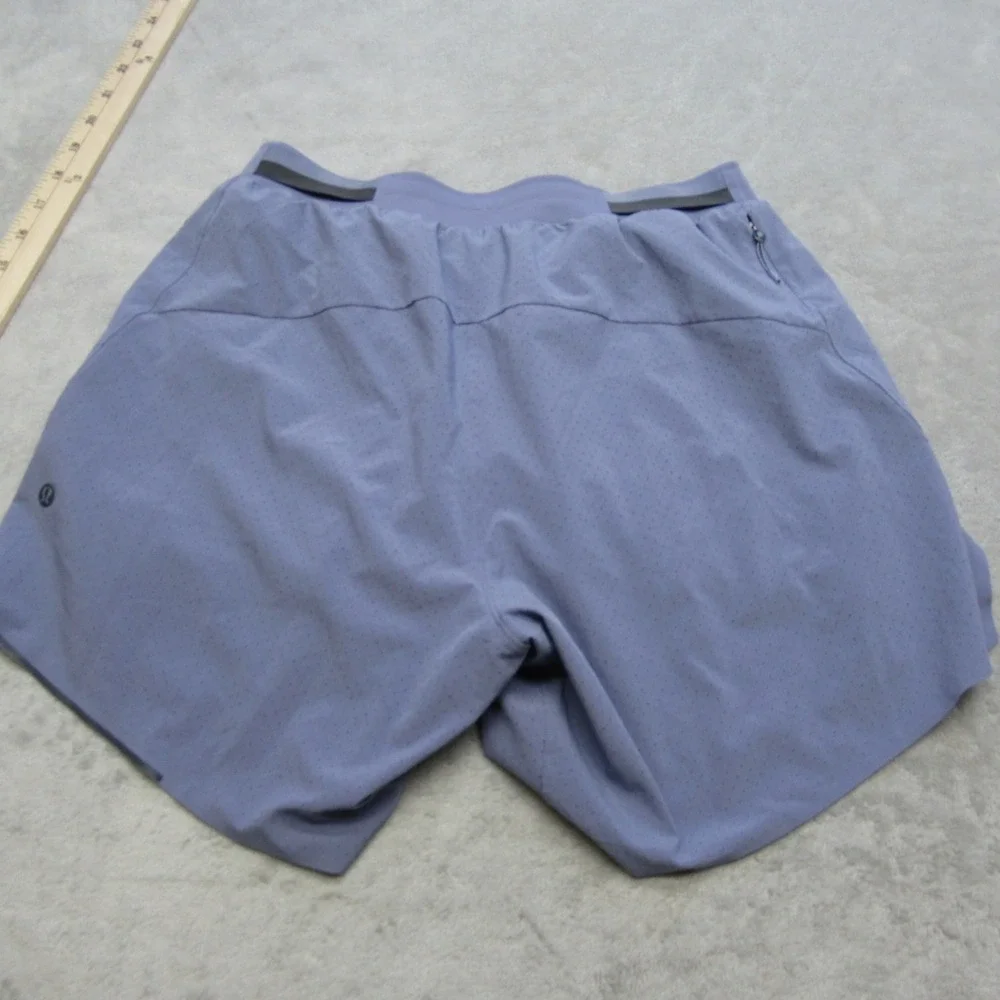 Lululemon Shorts Men Small Purple Ventilated Stretch Wicking Fast and Free Lined